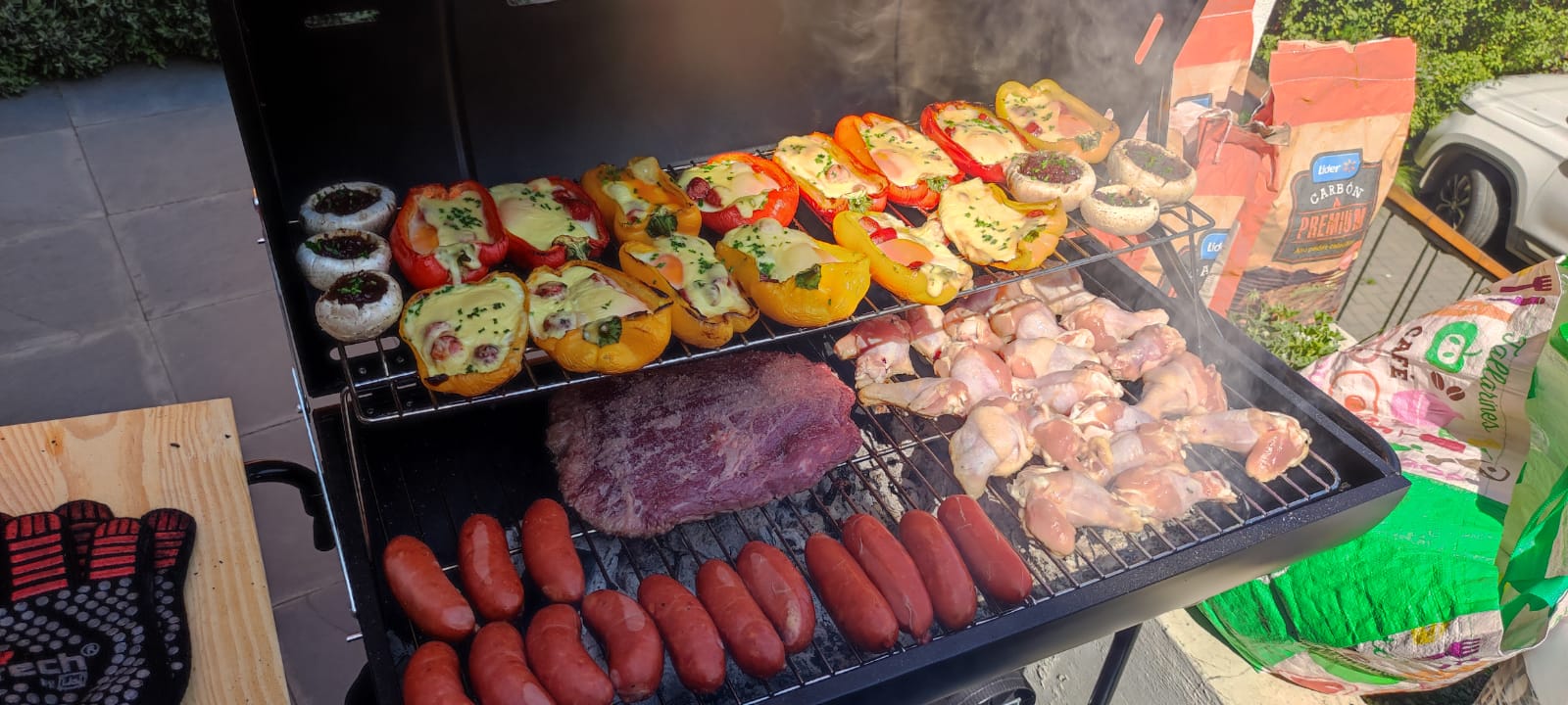Asado en evento